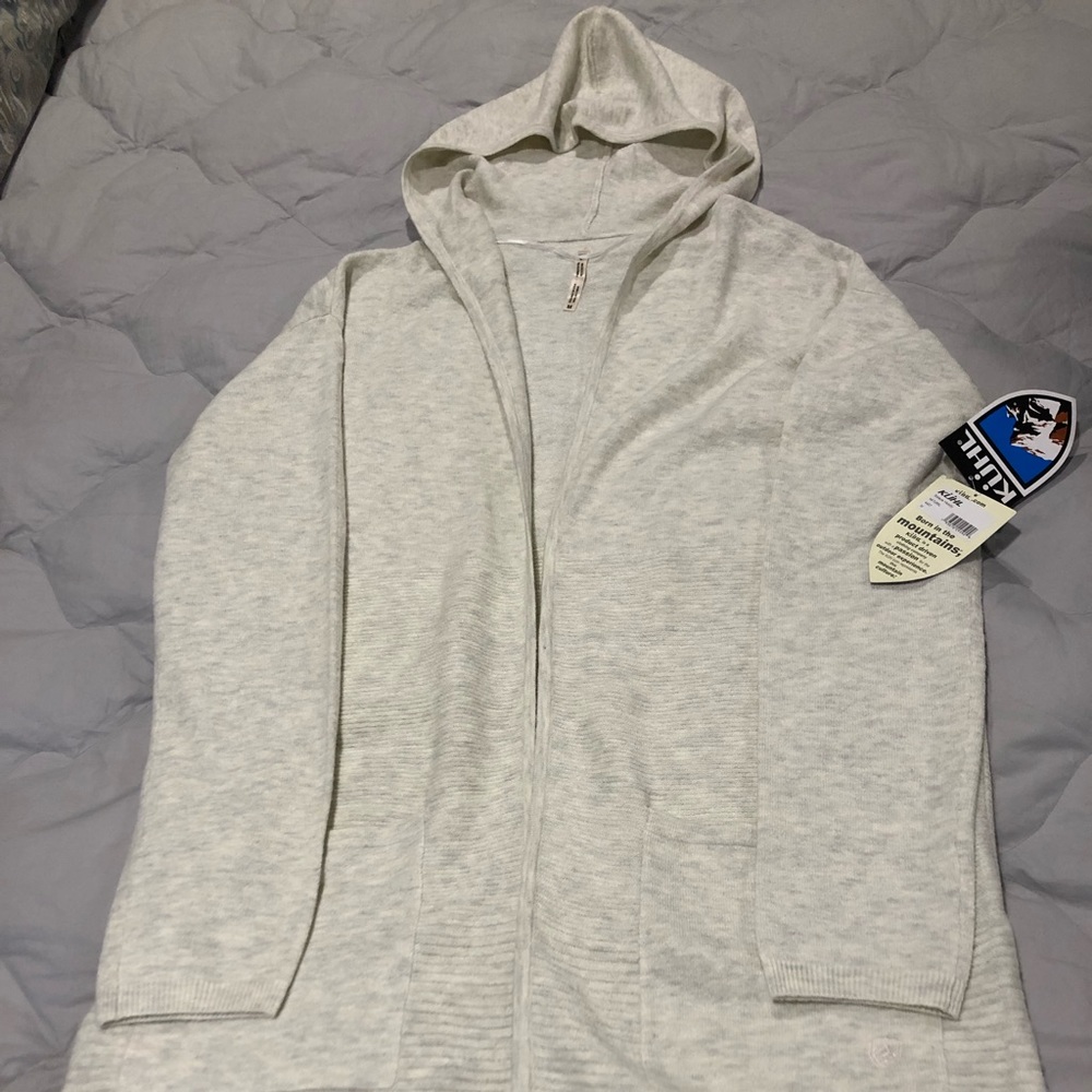 Women’s Medium Kuhl Solace Hoody in Natural color